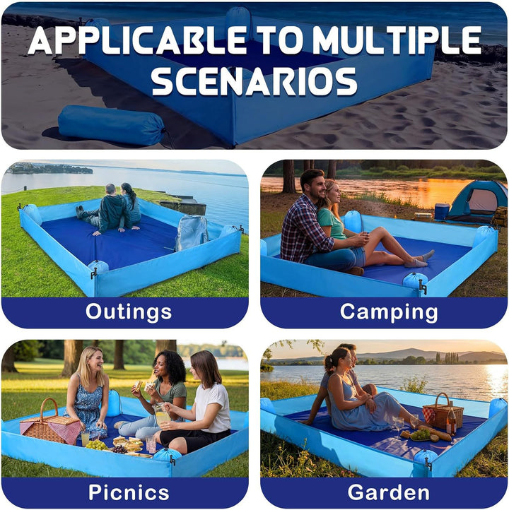 Versatile Sand-Free Beach Mat with Anchor System Kalsten