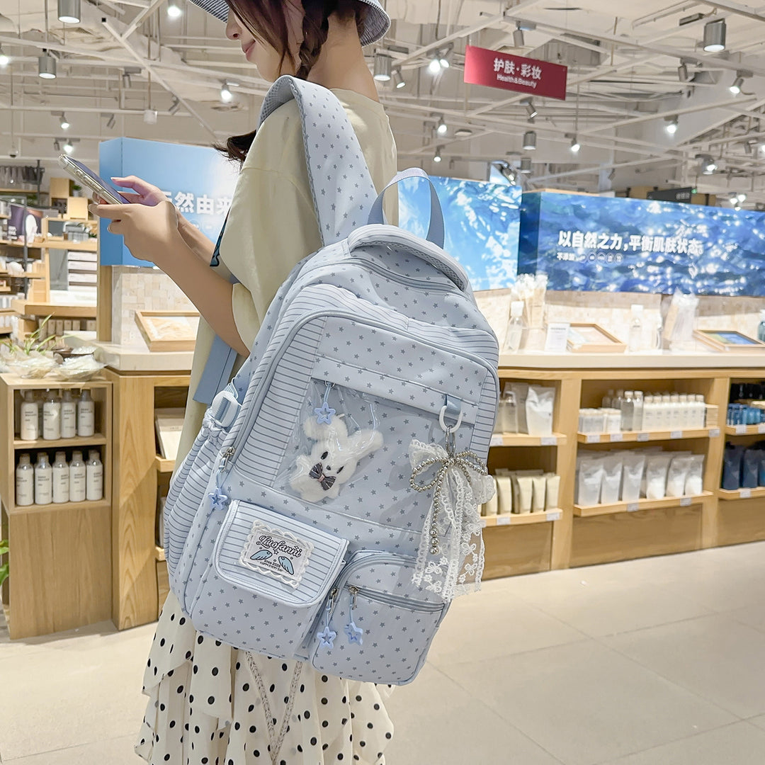 Stylish Multi-Functional Star Print Backpack Kalsten