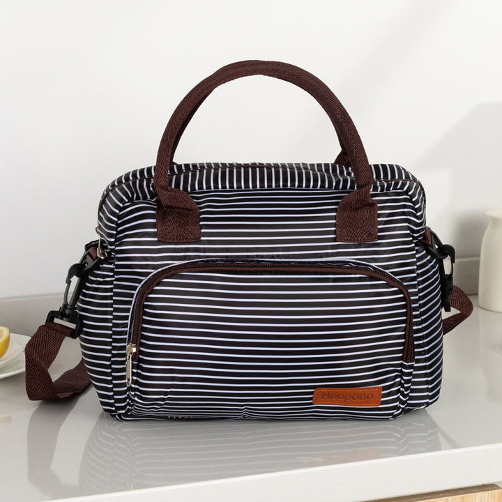 Insulated Leopard Print Lunch Bag