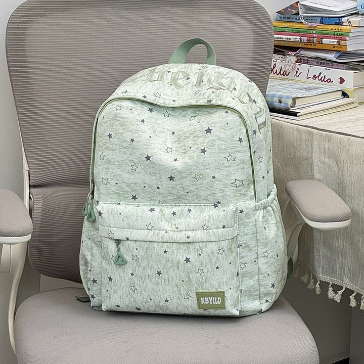 Star-Printed Casual Backpack Kalsten