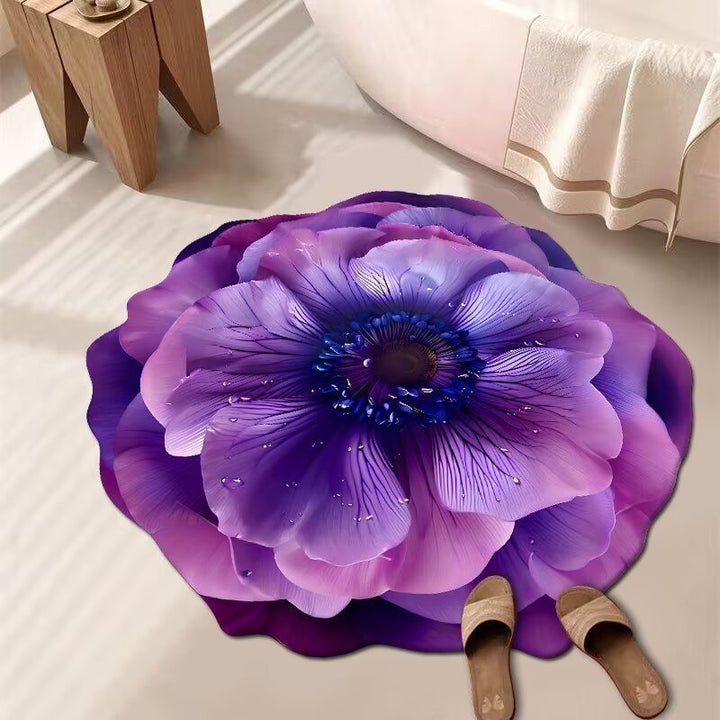Floral-Themed 3D Area Rug Kalsten