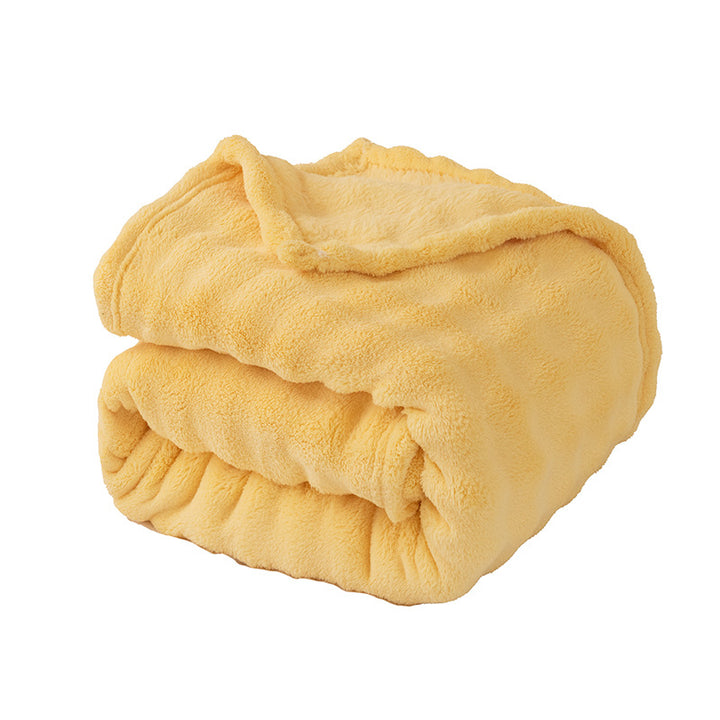 Ladies Soft and Luxurious Plush Blanket with Detailed Rib Structure Kalsten