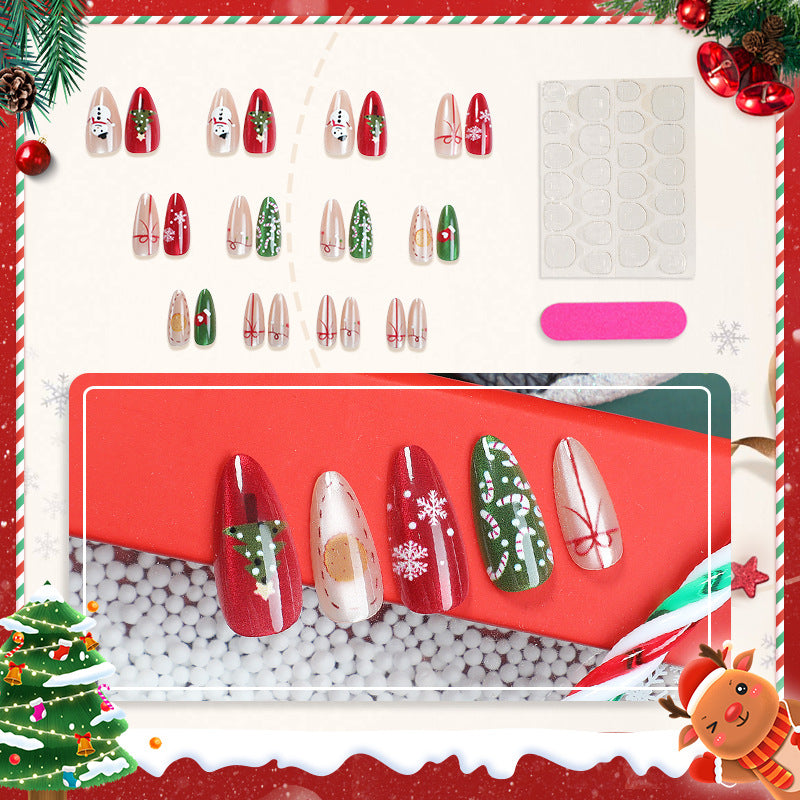 Festive Seasonal Press-On Nail Art Set