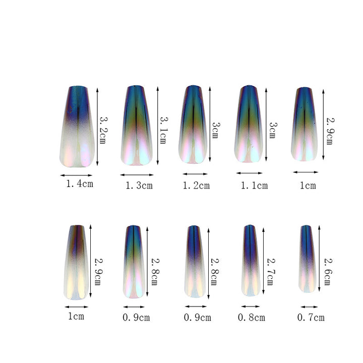 Artificial nails in elegant pearl shimmer Kalsten