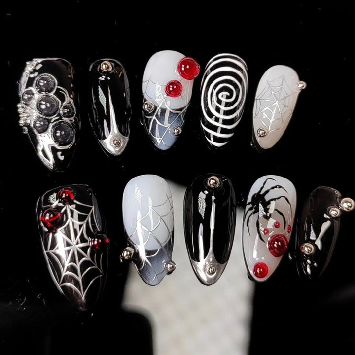 Spooky-Themed Press-On Nail Set