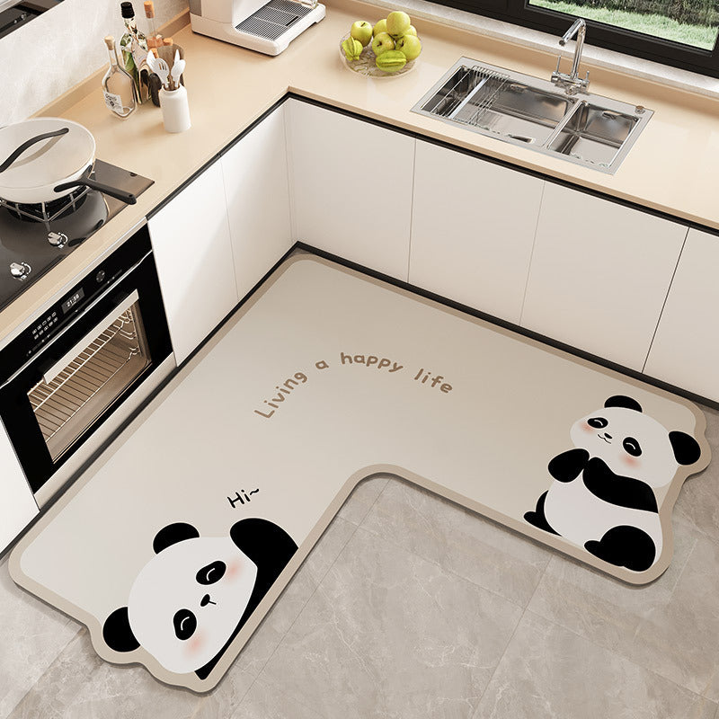 Cat-Shaped Decorative Kitchen Mat for Home