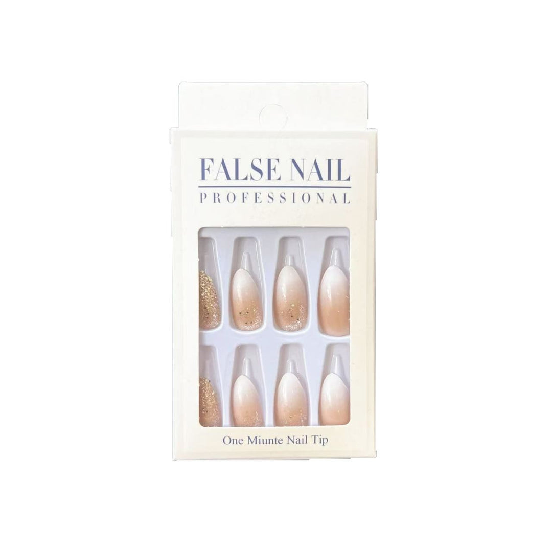 Elegant artificial nails with glitter accents and modern designs Kalsten