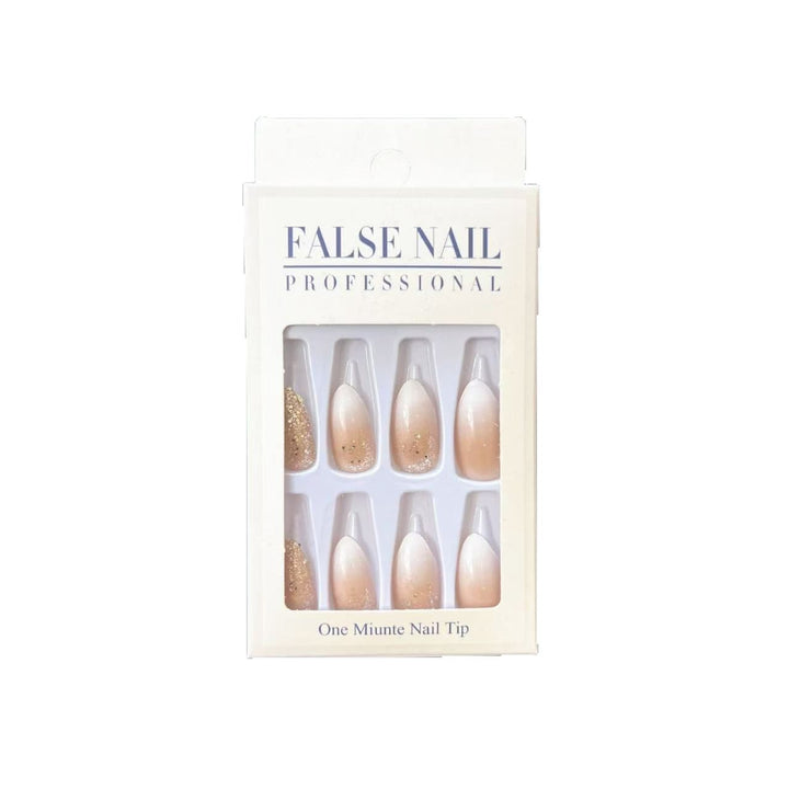 Elegant artificial nails with glitter accents and modern designs Kalsten