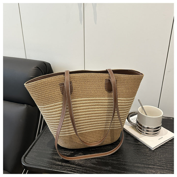 Stylish Straw Beach Tote Bag Kalsten