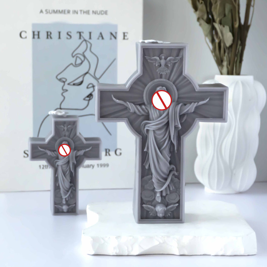 Artistic Cross Candle