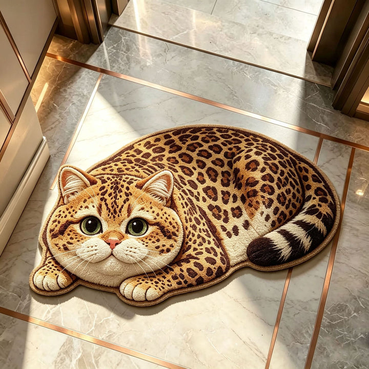 Cat-Themed Plush Bath Mat
