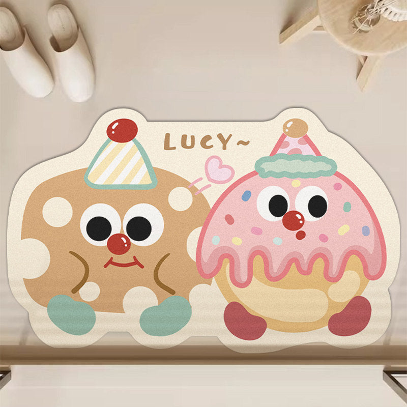 Playful Cartoon Blob Bath Mat