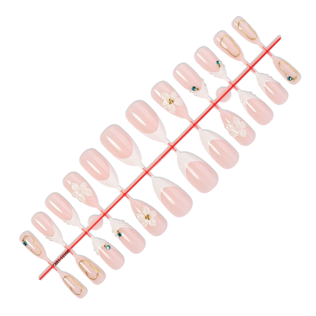 Elegant Decorative Press-On Nail Set kalsten 1788495787