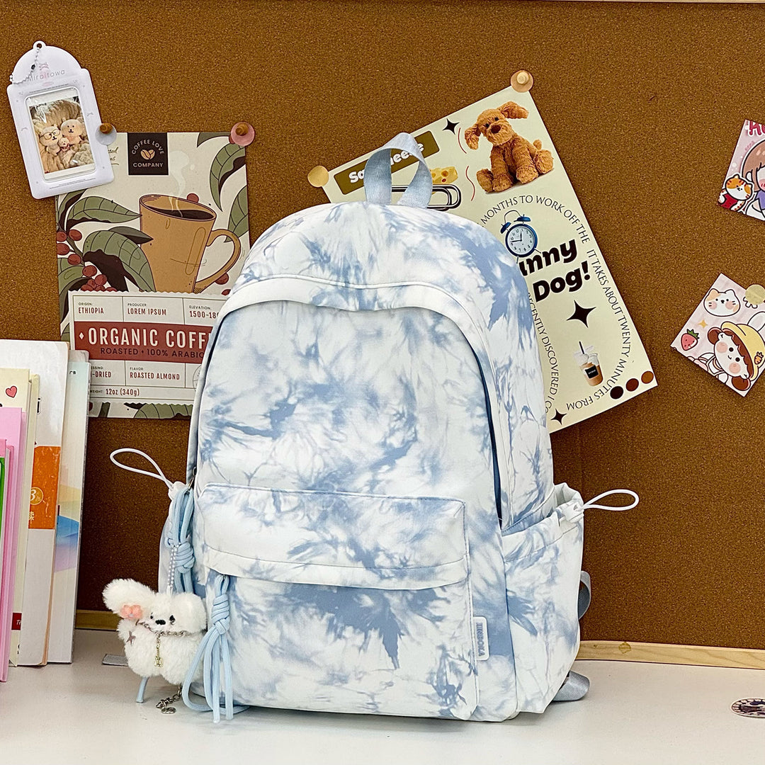 Trendy Tie-Dye Patterned Backpack Kalsten