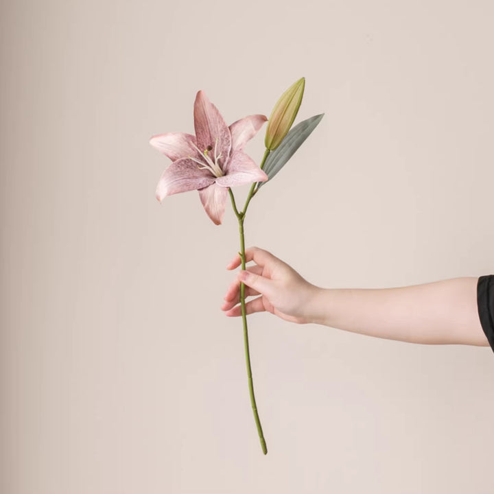 Lifelike Decorative Lily Stem
