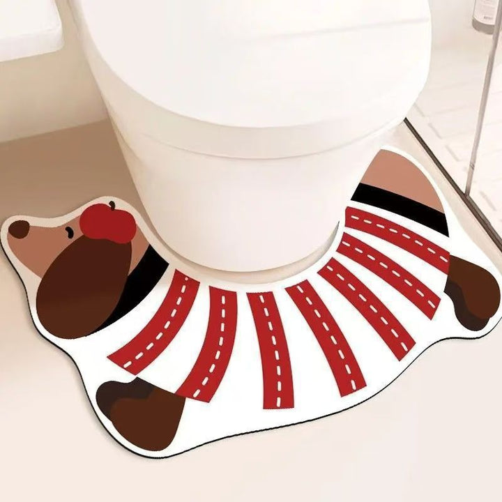 Dog Shaped Bathroom Mat