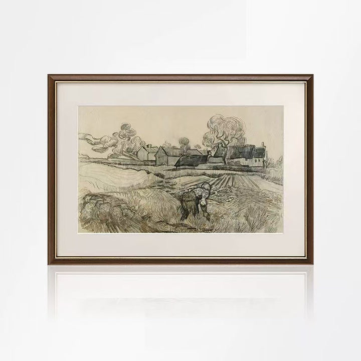Framed Historical Landscape Artwork