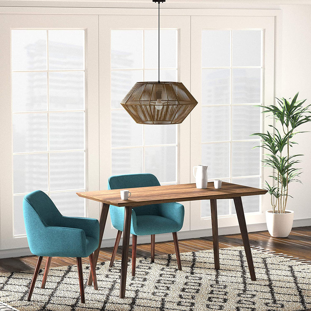 Woven Geometric Pendant Light