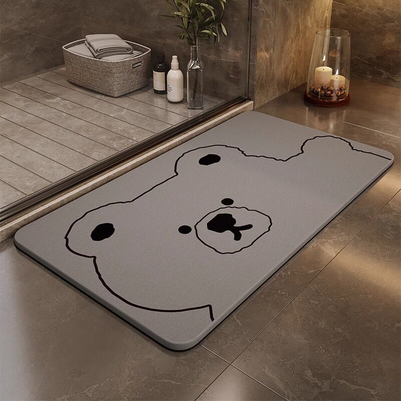 Fun Cartoon-Themed Bath Mat