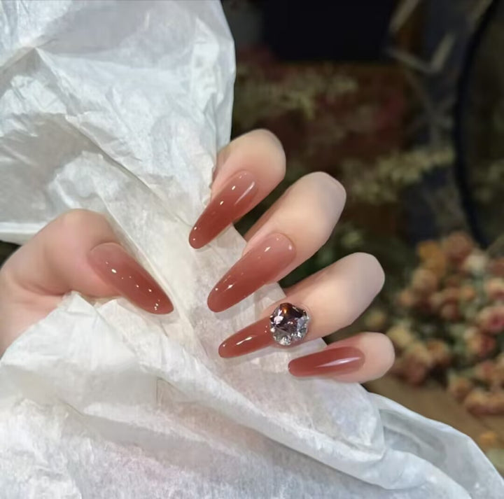 Premium Glittering Press-On Nail Extensions Kalsten