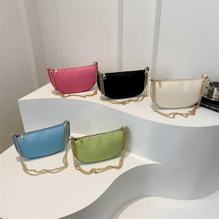 Minimalist Half-Moon Crossbody Bag Kalsten