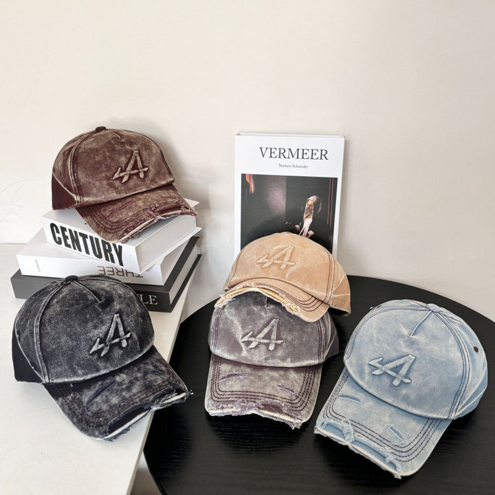 Women's Distressed Vintage Style Baseball Cap Kalsten