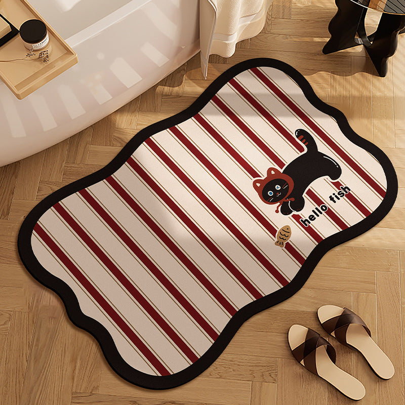 Cute Panda-Themed Bath Mat Kalsten