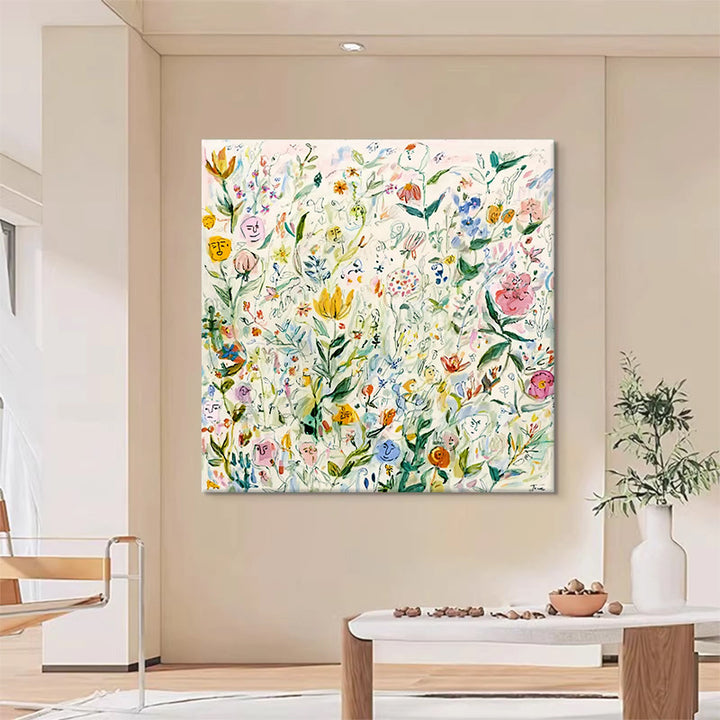 Floral-Inspired Canvas Wall Decor