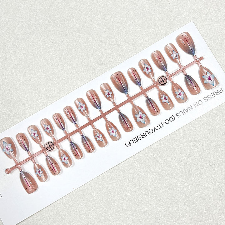 Artistic Press-On Nail Set with All-Size Coverage Kalsten