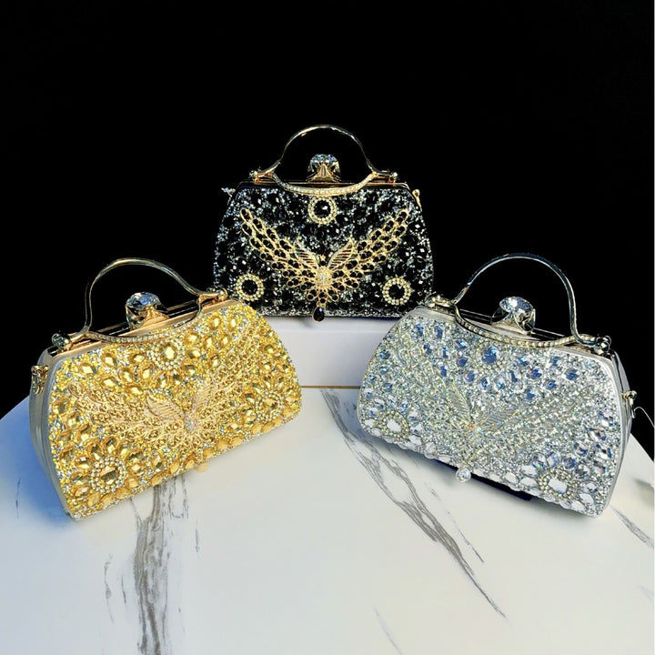 Ornate Bejeweled Evening Clutch