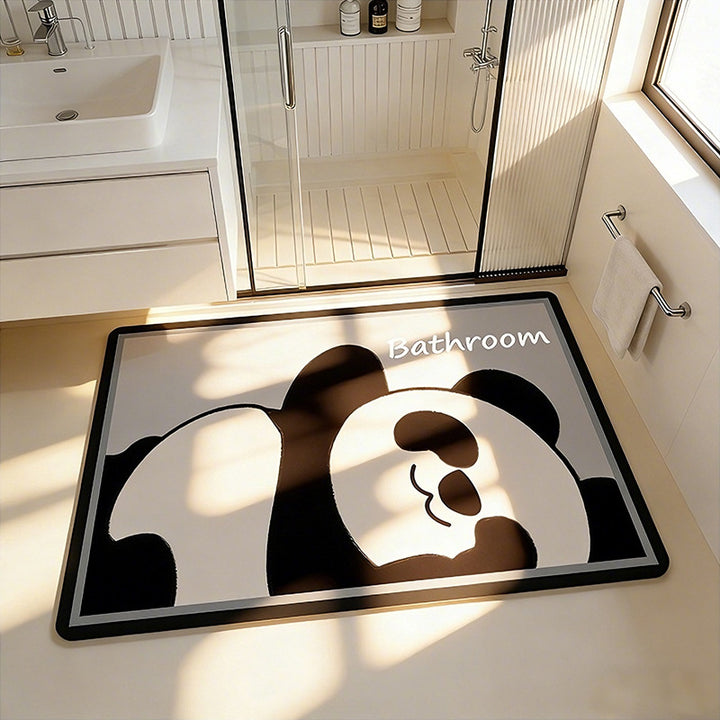Cute Cartoon Bear-Themed Bath Mat Kalsten