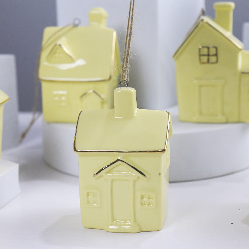 Ceramic House-Shaped Decorative Kalsten