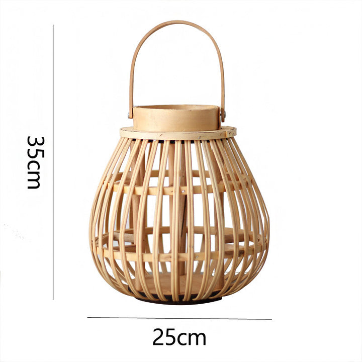 Handmade Rattan Lantern Kalsten