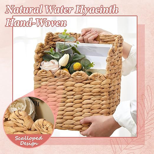 Decorative Woven Trash Bin Kalsten