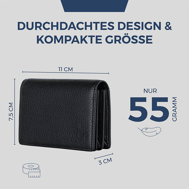 Sleek Textured Leather Wallet Kalsten