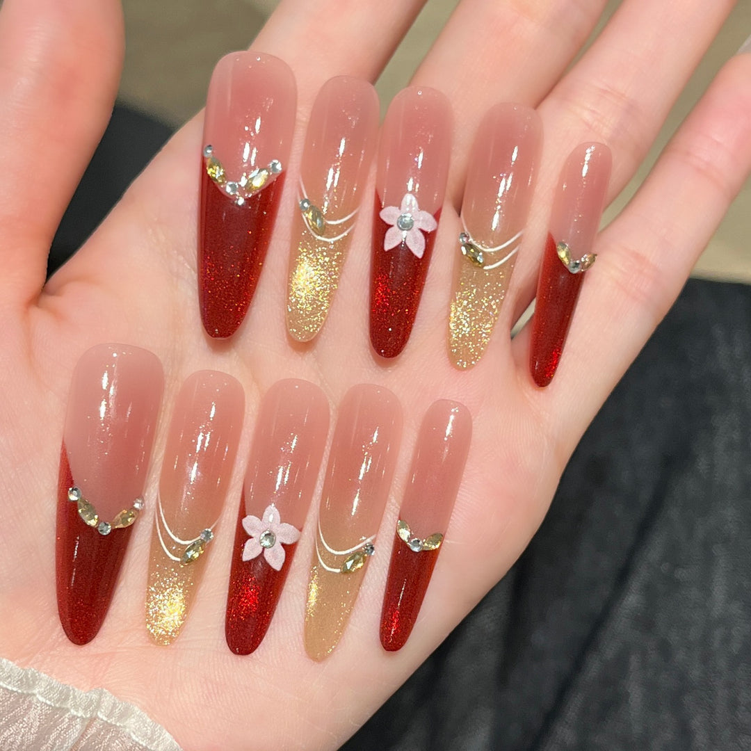 Premium Glamorous Press-On Nail Extensions Kalsten