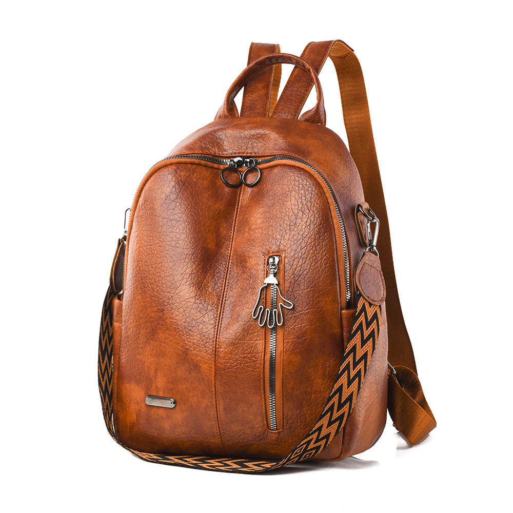 Casual Leather Backpack Kalsten