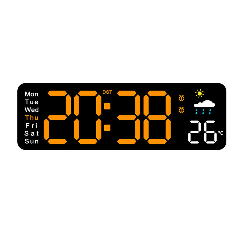 Digital radio alarm clock with temperature and day of the week display Kalsten