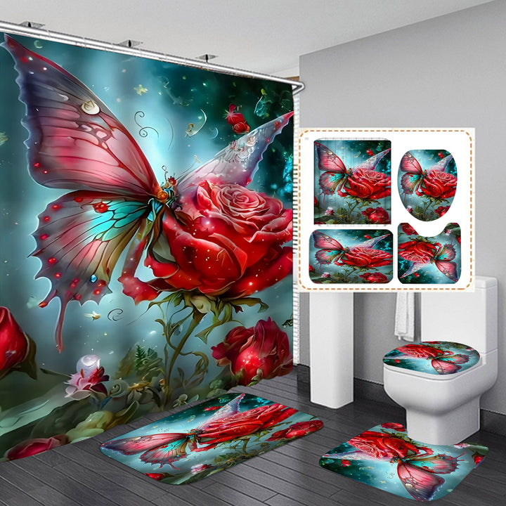 Butterfly-Themed Bathroom Decor Set Kalsten