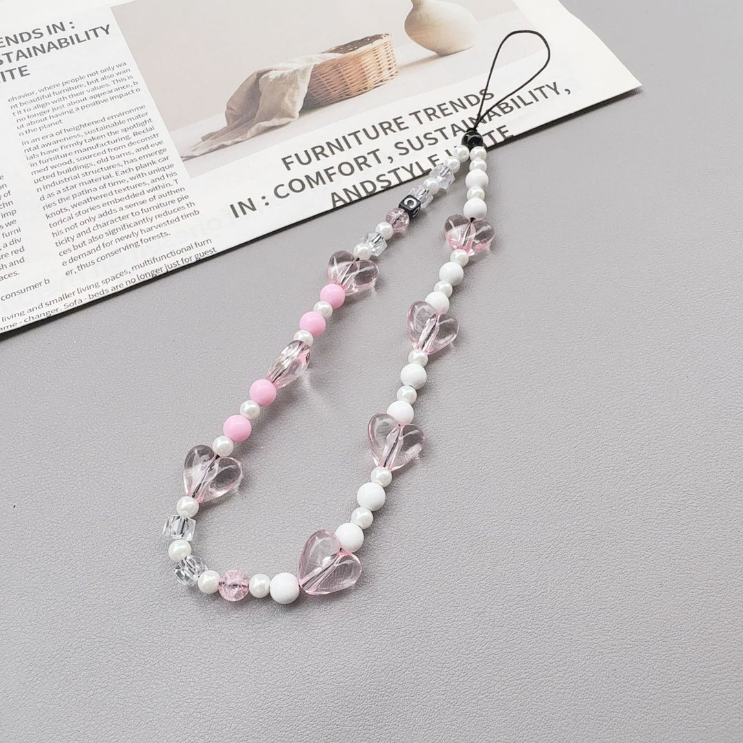 Heart-Shaped Beaded Eyewear Chain Kalsten