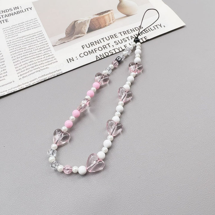 Heart-Shaped Beaded Eyewear Chain Kalsten