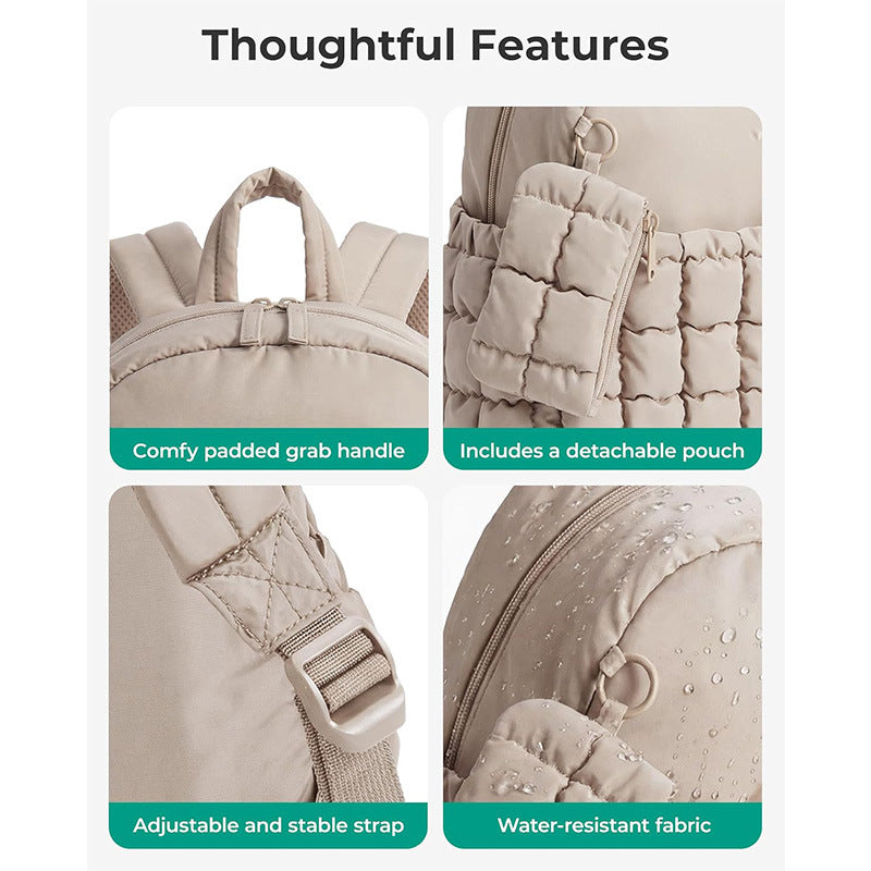 Quilted Puffer Backpack Kalsten