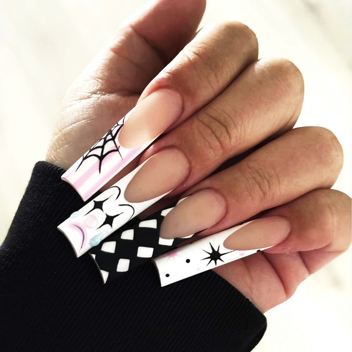Artistic Spider Web-Design Press-On Nails Kalsten
