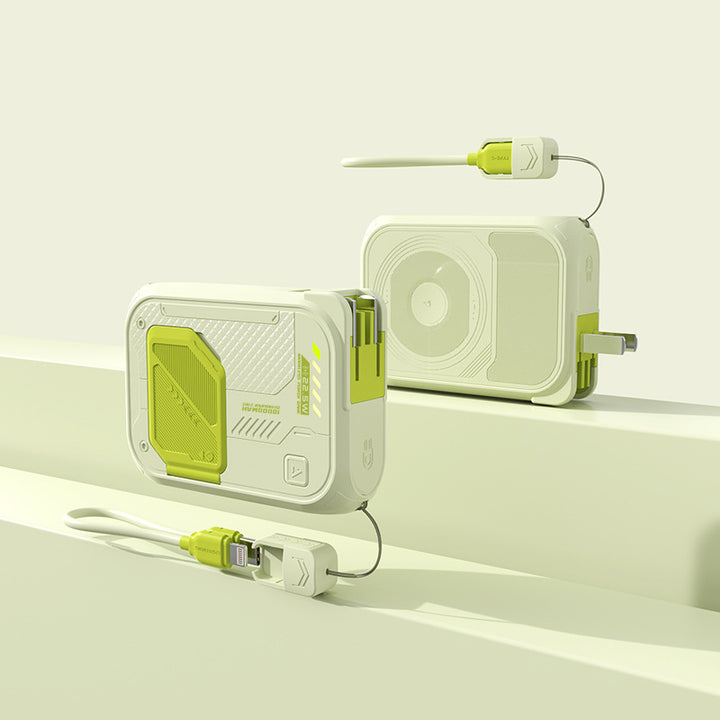 Robust power bank with fast charging function and integrated charging cable Kalsten