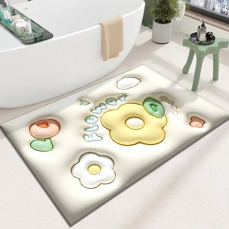 Cute Cartoon Cat Shape Bath Mat Kalsten