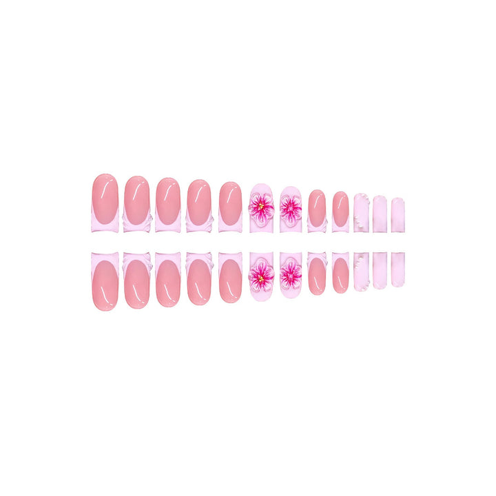 Decorative Floral Press-On Nail Extensions Kalsten