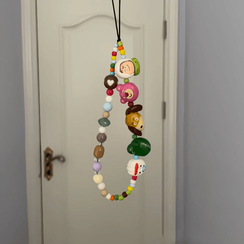 Playful Character Beaded Lanyard Kalsten