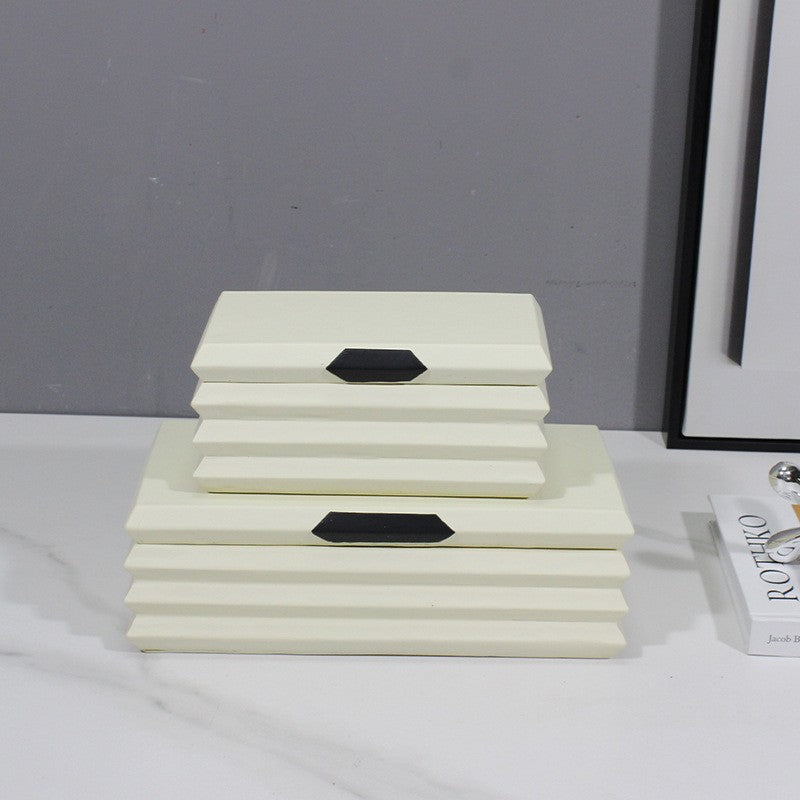 Modern Textured Decorative Storage Box