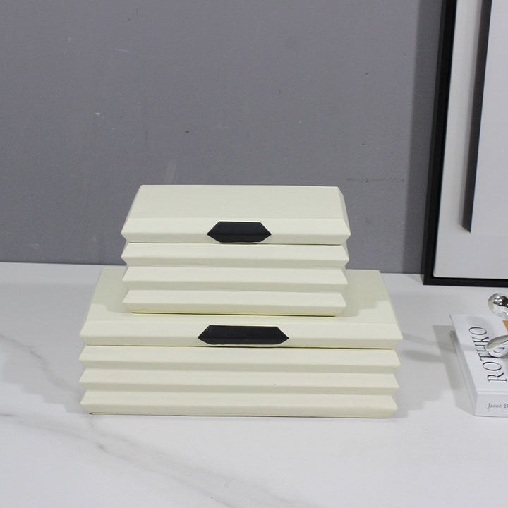 Modern Textured Decorative Storage Box
