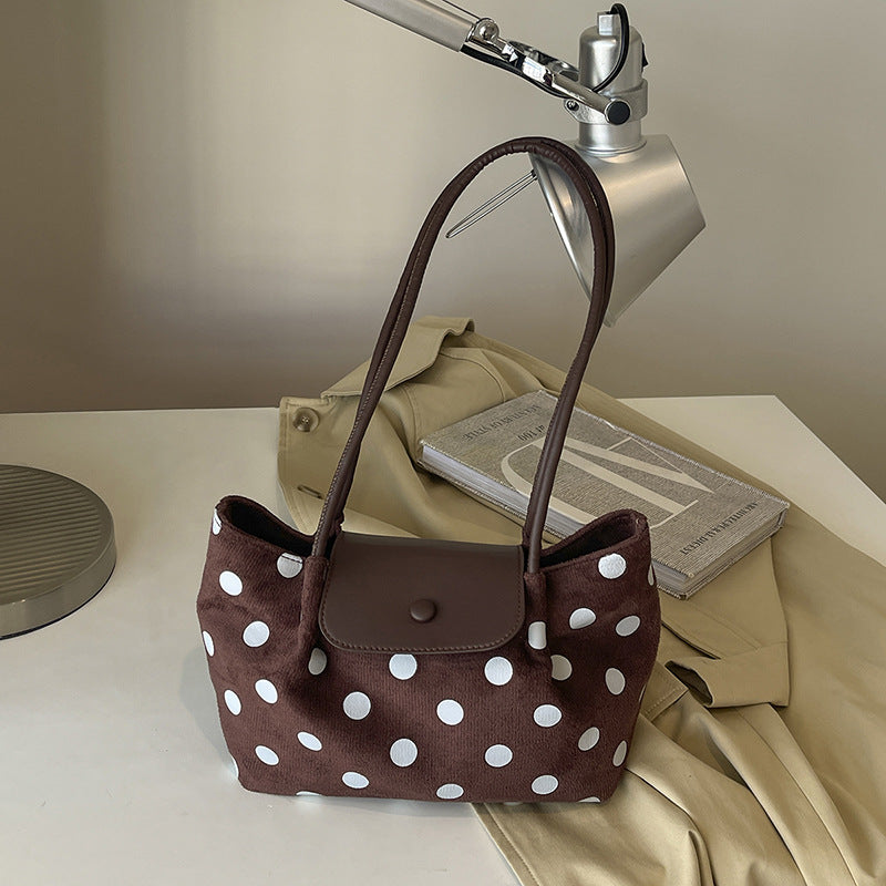 Polka Dot Shoulder Handbag